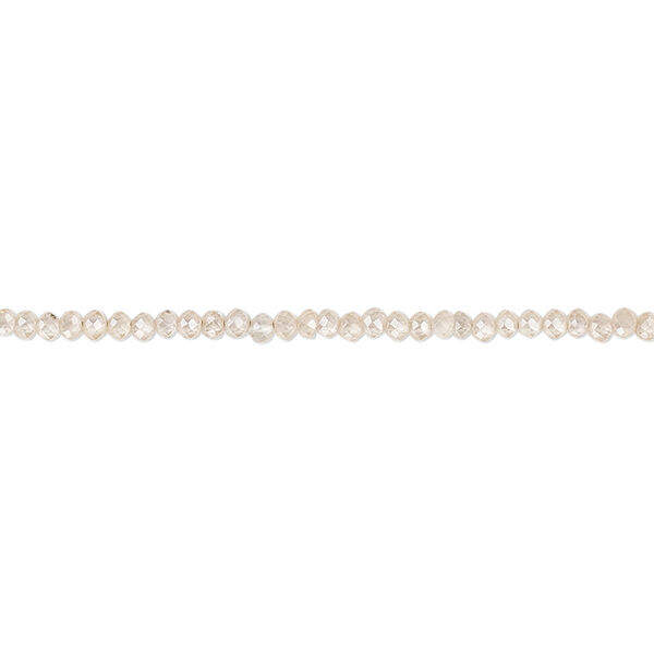Bead, brown zircon (natural), 2mm hand-cut faceted round, B+ grade, Mohs hardness 6 to 7-1/2. Sold per 15-1/2" to 16" strand. image number 0