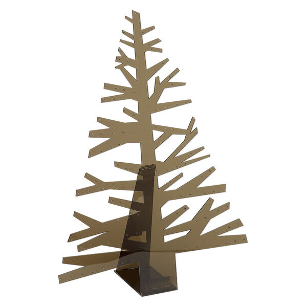 Display, acrylic, transparent brown, 18x13 inch tree. Sold individually. image number 0