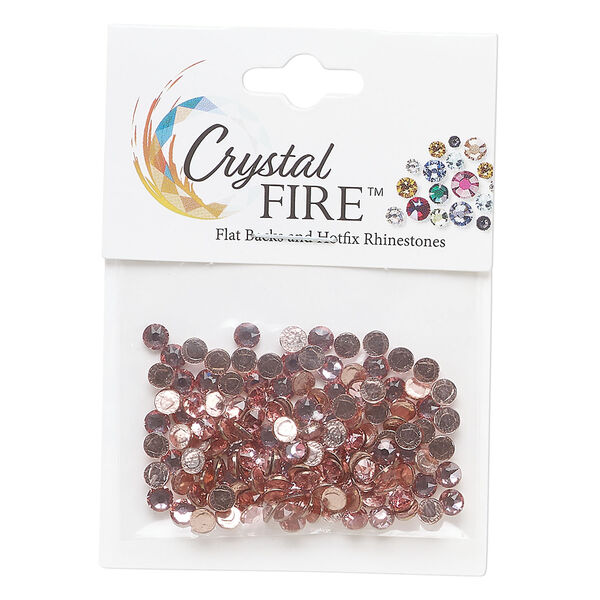 Flat back mix 1pkg144 light rose, Crystal FIRE&reg;, 3.80-4.80mm hotfix round SS16 / SS20 image number 0