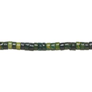 African "jade" 1pkg1, heishi bead natural 15.5-16 inch 4x1.5mm-4x2.5mm