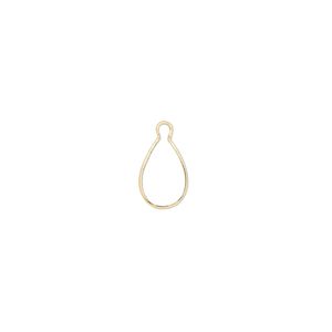 Drop, Wrap-Tite®, 14Kt gold, 9x6mm pear setting. Sold individually.