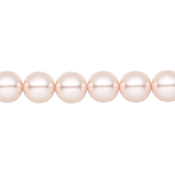 Pearl 100pk rosaline, Preciosa Czech crystal 8mm round image number 0