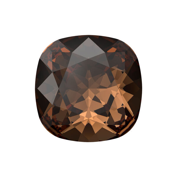 Fancy stone 1pkg1 smoked topaz foil back, Crystal Passions® Regenerated 12mm cushion 4470 image number 0