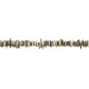 Bead 1pkg1, black lip shell / gold lip shell / mother-of-pearl shell (natural / bleached), medium to extra-large chip, 15 inches. image number 1