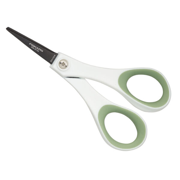 Scissors, FISKARS&reg; Soft Grip&reg;, plastic and non-stick stainless steel, 5x2-1/2 inches. Sold individually. image number 0