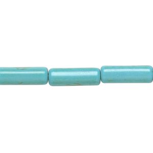 Magnesite 1pkg1, round tube bead 15 inch 15x5mm