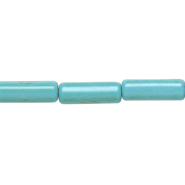 Magnesite 1pkg1, round tube bead 15 inch 15x5mm image number 0