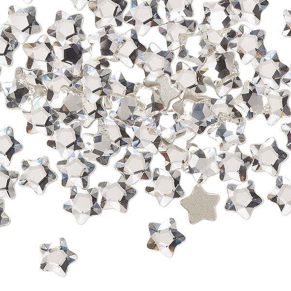 Flat back 360pk crystal foil back, Swarovski® 6mm star flower 2754 image number 0