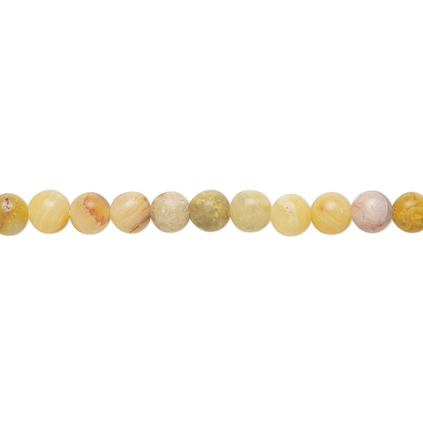 Bead, crazy lace agate (natural), matte, 4mm round, B grade, Mohs hardness 6-1/2 to 7. Sold per 8-inch strand, approximately 45 beads. image number 0