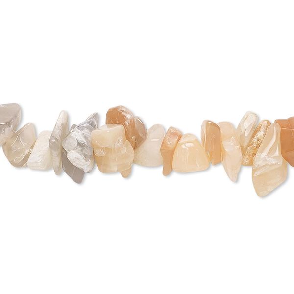 Multi-moonstone 1pkg1, chip bead natural 34 inch medium image number 0