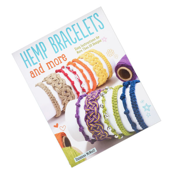Book, "Hemp Bracelets and More: Easy Instructions for More Than 20 Designs" by Suzanne McNeill. Sold individually. image number 0