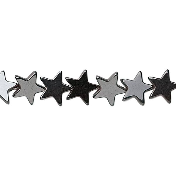 Hemalyke™ 1pkg1, flat star bead 15.5-16 inch 8mm image number 0