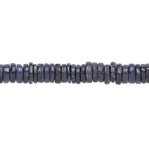 Corundum 1pkg1, hand-cut rondelle bead 8 inch 4x1mm-5x2mm