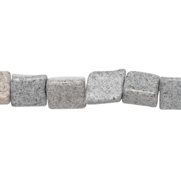 Bead, grey feldspar (natural), 8x8x8mm-10x8x8mm triangle tube, C grade, Mohs hardness 6 to 6-1/2. Sold per 15-inch strand. image number 0