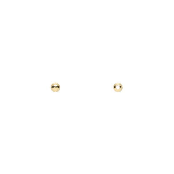 Bead, gold-plated brass, 2.5mm round. Sold per pkg of 1,000. image number 0