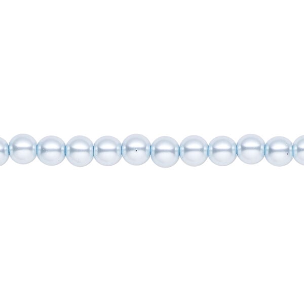 Pearl 1pk light blue, Celestial Crystal&reg; 4mm round 15.5-16 inch image number 0