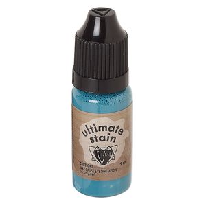 Stain, Vintaj® Ultimate Stain, turquoise vein, (CSUS051). Sold per 9-milliliter bottle.