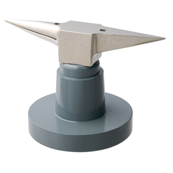 Horn anvil, steel, grey, 5 x 3-1/2 x 2-3/4 inches with 2-3/4 inch base and 5x3/4 inch head. Sold individually. image number 0
