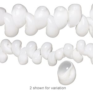Bead, moon shell (natural), 13x8mm-22x13mm shell, Mohs hardness 3-1/2. Sold per 15-1/2" to 16" strand.