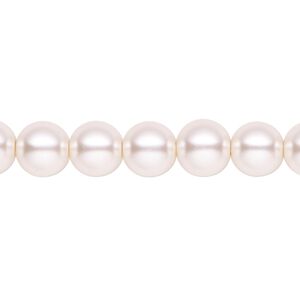 Pearl 2pk light pink, Celestial Crystal® 8mm round 15.5-16 inch