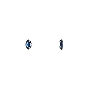 Blue sapphire 1pkg1, hand-cut faceted marquise gem 5x3mm