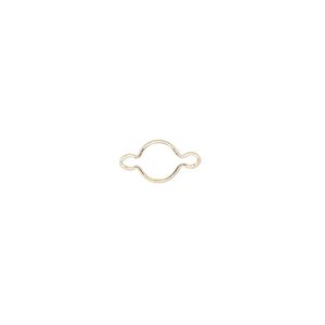 Link, Wrap-Tite®, 14Kt gold, 5mm round setting. Sold individually.