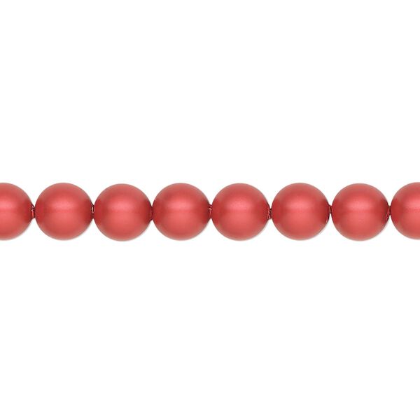 Pearl 50pk rouge, Crystal Passions® 6mm round 5810 image number 0