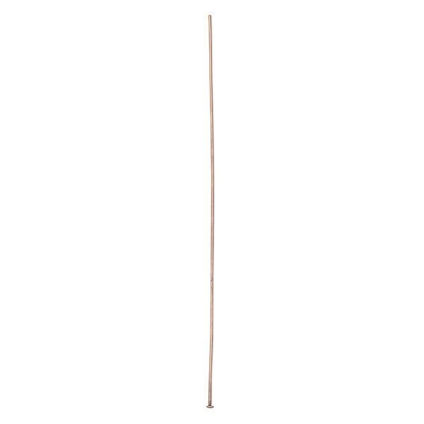 Head pin, antique copper-plated brass, 4 inches, 21 gauge. Sold per pkg of 100. image number 0
