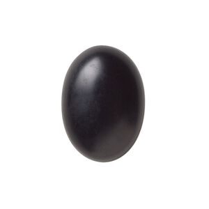 Black onyx 1pkg2, calibrated matte oval cab 25x18mm