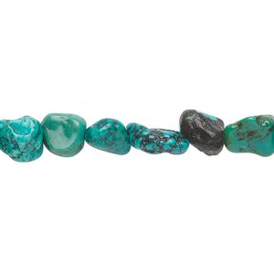 Turquoise 1pkg1, nugget bead 15.5-16 inch small