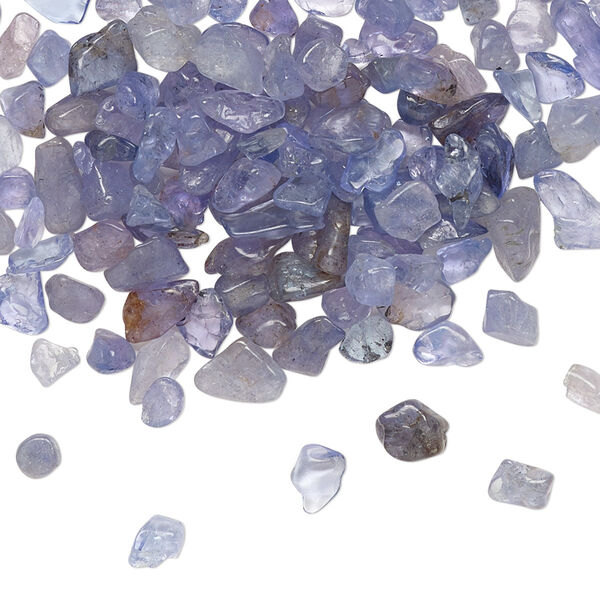 Inlay chip, tanzanite (heated), mini undrilled chip, Mohs hardness 6 to 7. Sold per 10-gram pkg. image number 0