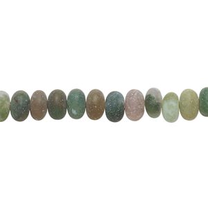 Fancy jasper 1pkg1, matte rondelle bead natural 8 inch 6x4mm-7x4mm