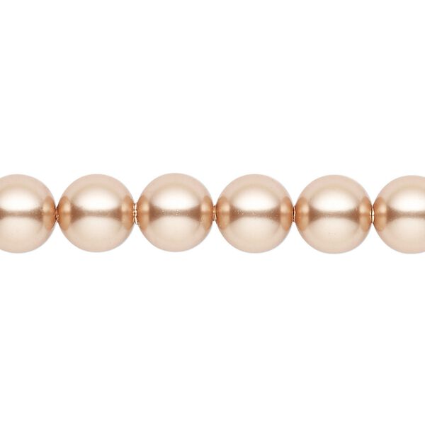 Pearl 250pk rose gold, Swarovski® 8mm round 5810 image number 0