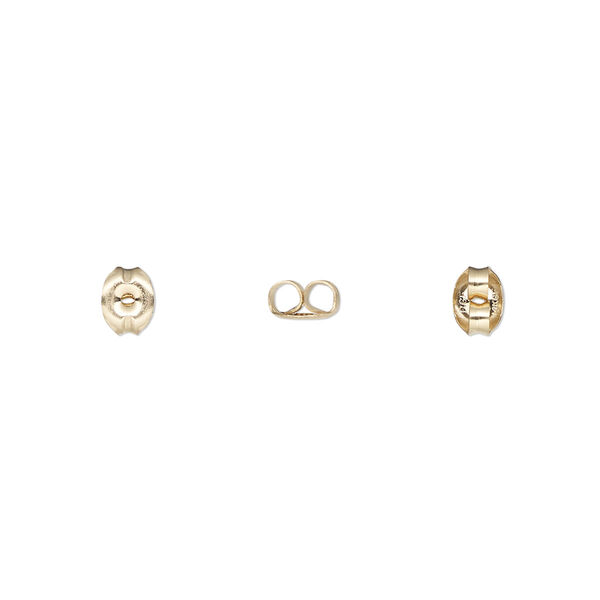Earnut, 14Kt gold-filled, medium. Sold per pkg of 10 pairs. image number 0