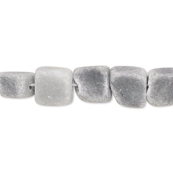 Bead, black and grey marble (natural), matte, mini to small nugget, Mohs hardness 3. Sold per 15-inch strand. image number 0