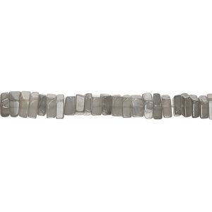 Grey moonstone 1pkg1, hand-cut square rondelle bead natural 8 inch 4x1mm-5x2mm
