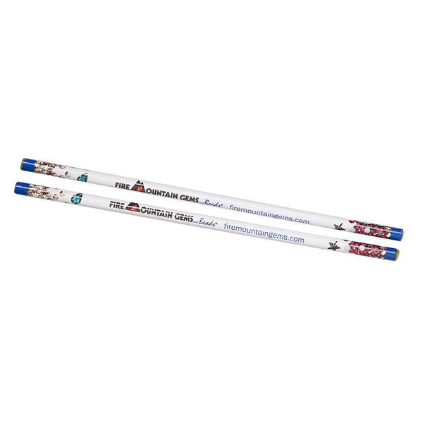 Flat back positioner, Fire Mountain Gems and Beads©, synthetic wax and paper, multicolored, 9x5/16-inches. Sold per pkg of 2. image number 0