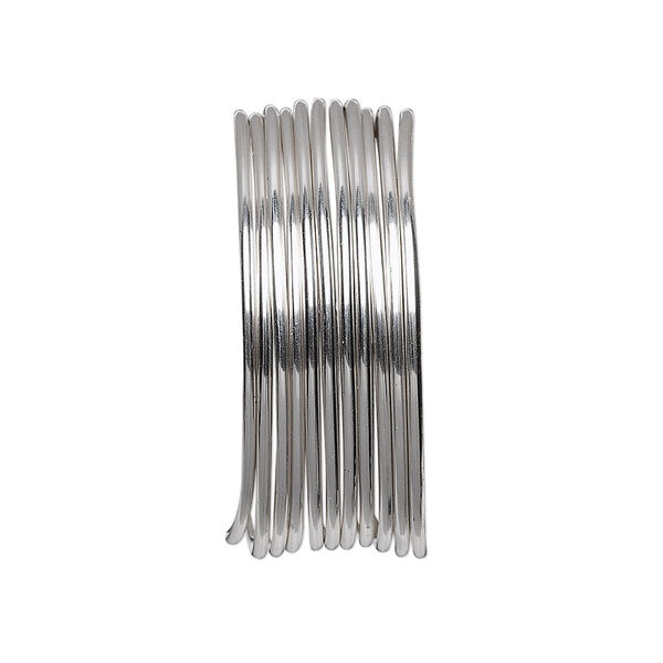 Wire, Beadalon®, stainless steel, 3/4 hard, round, 18 gauge. Sold per pkg of 3.5 meters. image number 0