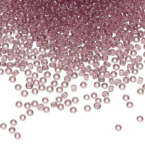 Seed bead, TOHO BEADS®, glass, pkg/7.5g, #11 round, transparent light amethyst (TR-11-6). image number 0