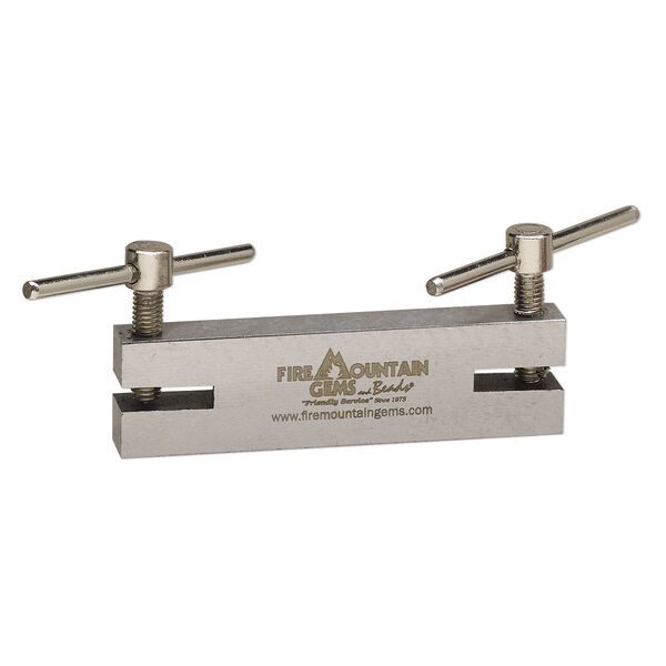 Hole punch, steel, black, 2-3/4 x 3/4 x 3/8 inches, makes 1.5mm and 2mm diameter holes. Sold individually. image number 0