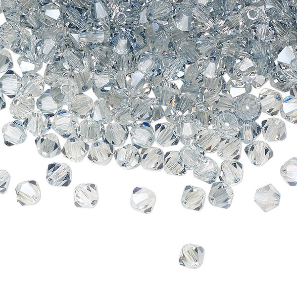 Bead 144pk crystal lagoon, Preciosa Czech crystal 4mm bicone image number 0
