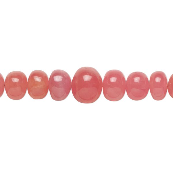 Rhodochrosite 1pkg1, hand-cut rondelle bead natural 8 inch graduated 5x2mm-10x8mm image number 0