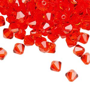 Bead 288pk hyacinth, Preciosa Czech crystal 6mm bicone