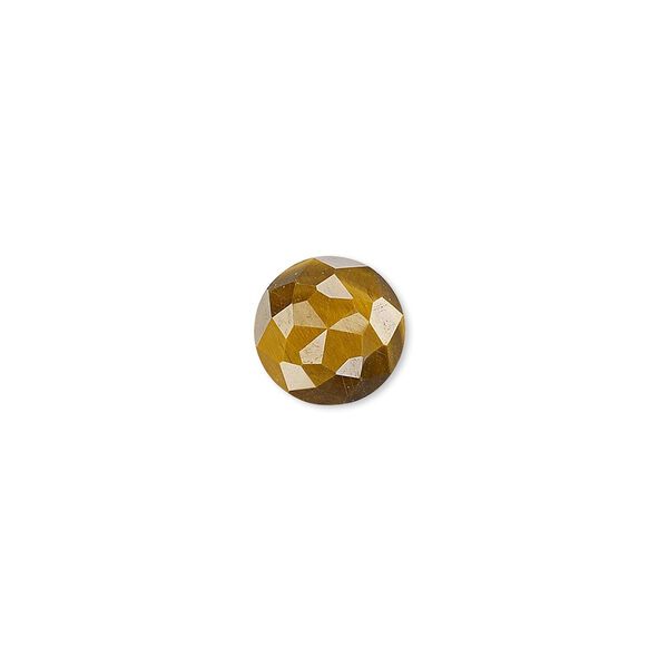 Tigereye 1pkg1, calibrated cube-cut round cab natural 10mm image number 0