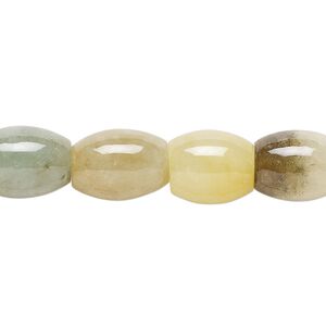 Jadeite 1pkg1, barrel bead 15.5-16 inch 11x9mm
