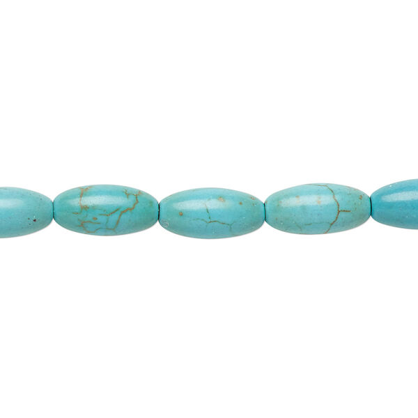 Magnesite 1pkg1, oval bead 15 inch 11x5mm-12x6mm image number 0