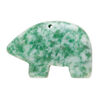Ching hai "jade" 1pkg1, top-drilled and half-drilled Zuni-style bear focal natural, 34x22mm-38x30mm image number 0