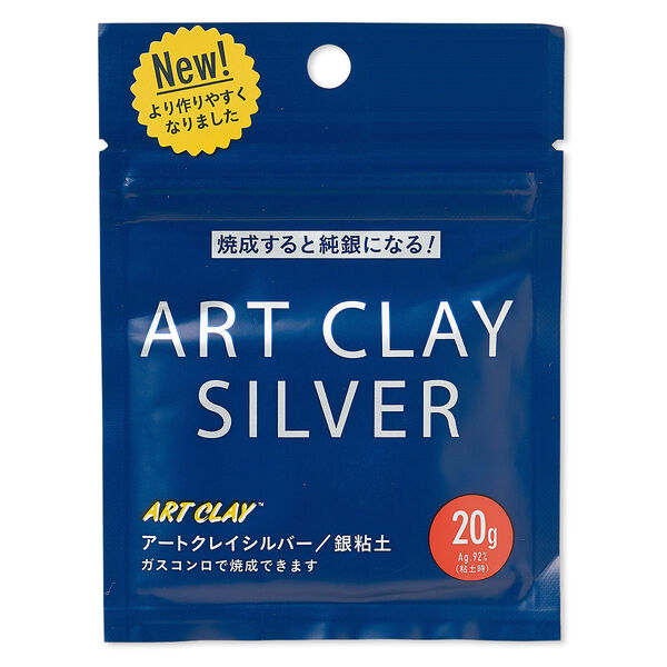Art Clay® Silver 650, pkg/20g, low fire, slow dry formula. image number 0