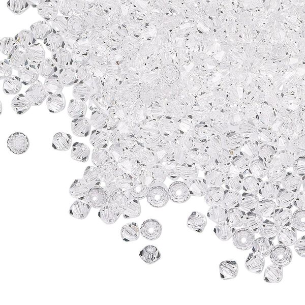 Bead 144pk crystal, Preciosa Czech crystal 3mm bicone image number 0