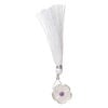 Quartz crystal / amethyst 1pkg1, top-drilled hand-cut 1sided carved flower bead natural, 16mm image number 2